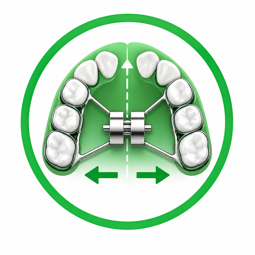 PALATAL EXPANDER TO IMPROVE ARCH FORMS